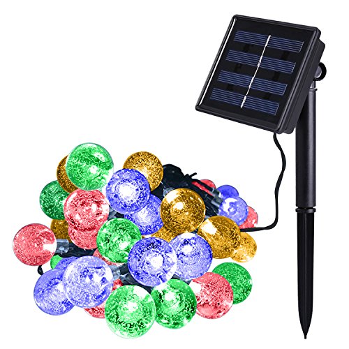 Outdoor Solar Power Decorative String Lights, Anko 30 LED 20 ft Water ...